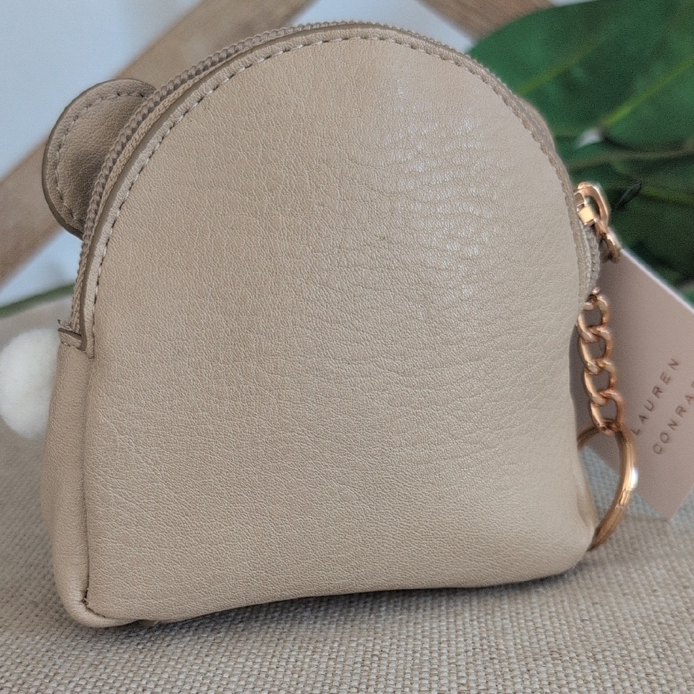 LC Lauren Conrad Beige Bear Coin Pouch - Picture 4 of 6